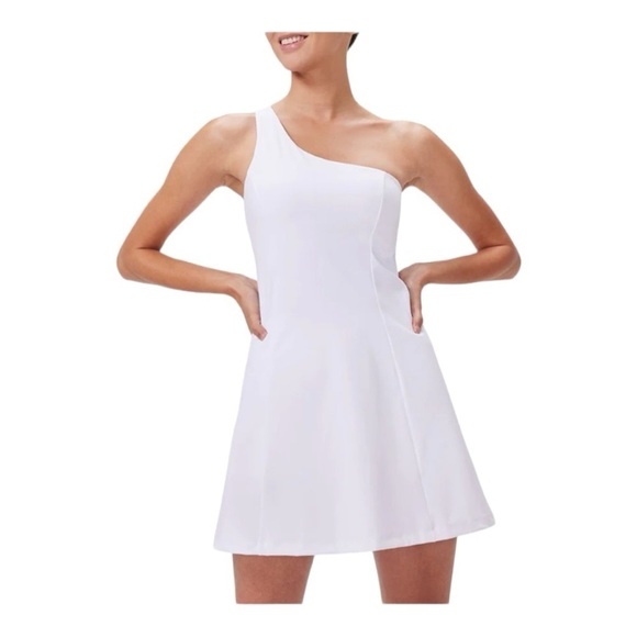 Outdoor Voices Women's One Shoulder Dress in White Brand new with Tag - Picture 7 of 7